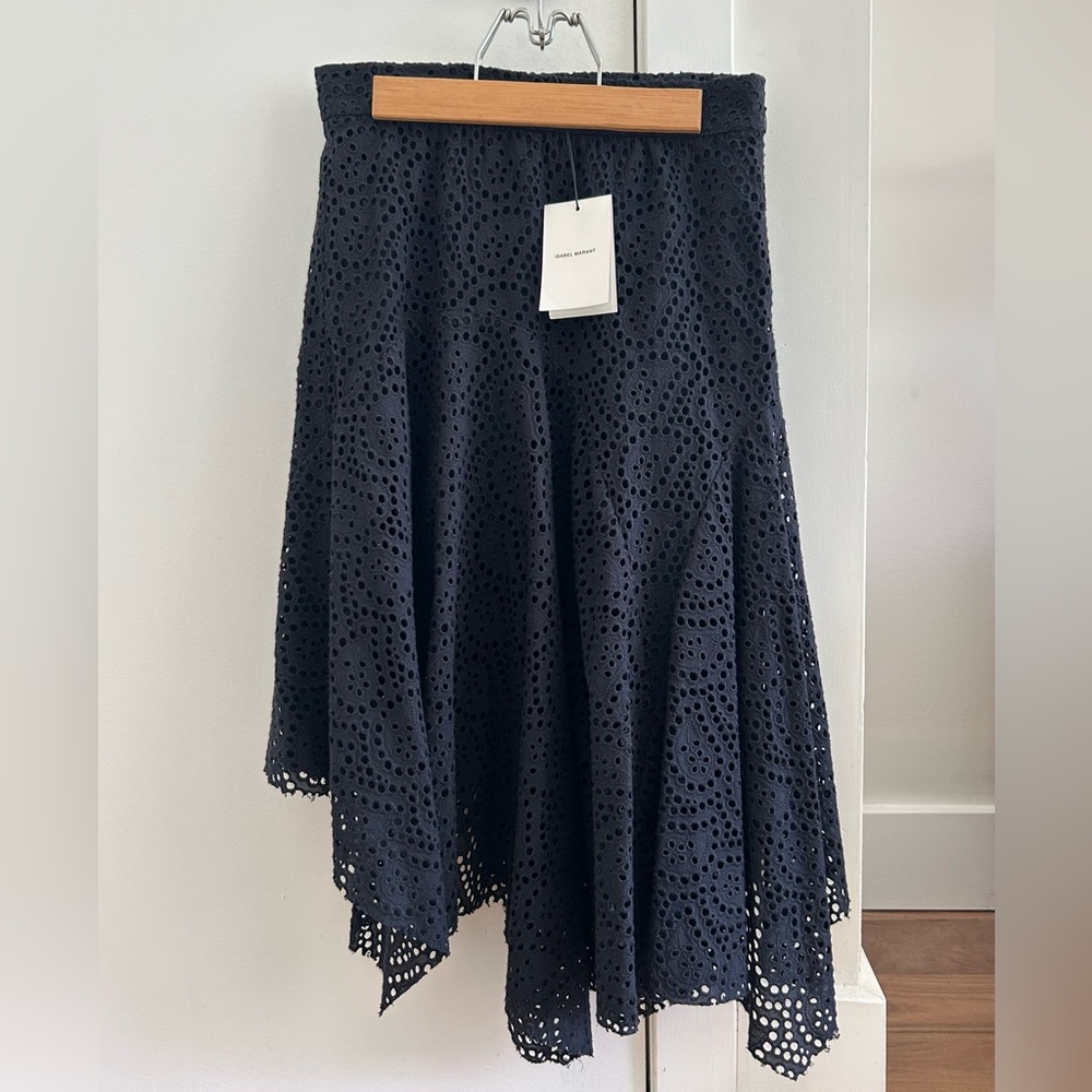 Isabel Marant NWT Asym. Skirt - Size FR 34 US 2 - Dark Blue/Black (Retail $610)